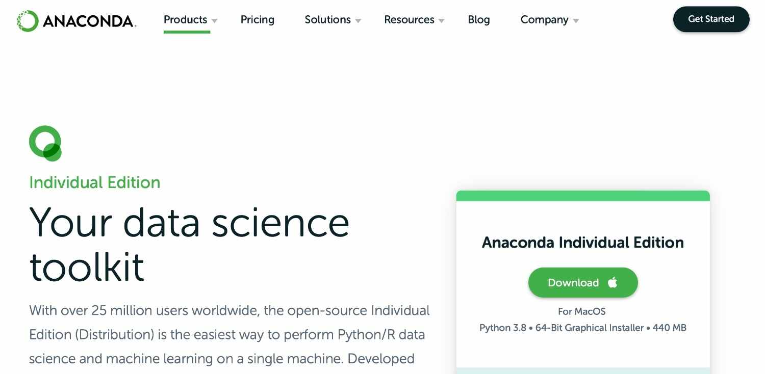 anaconda python download for mac